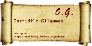 Osztián Gilgames névjegykártya